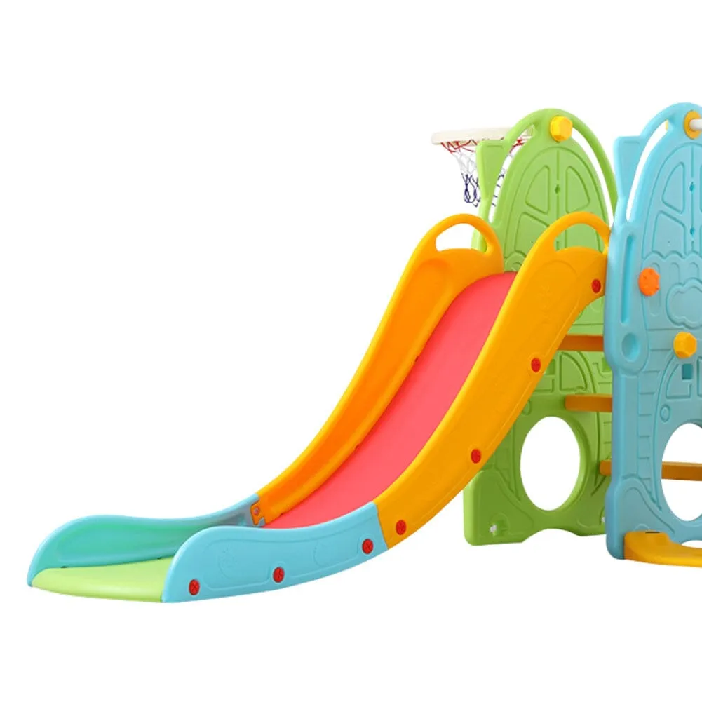 180cm D Colourful Toddler Swing and Slide Playset Indoor Outdoor