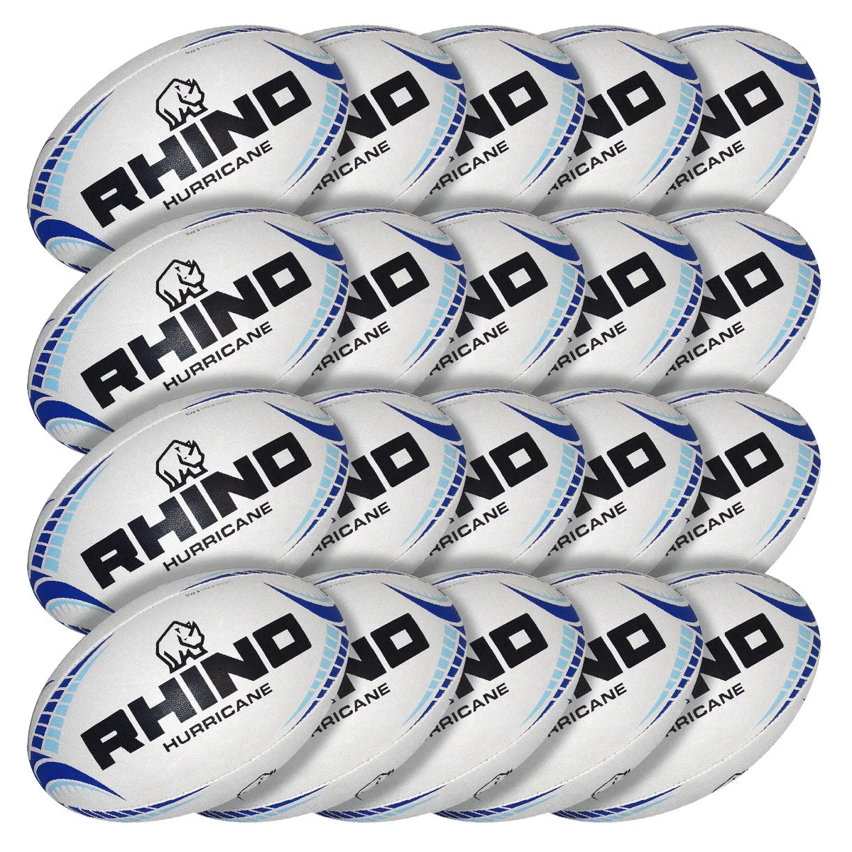 20pc Hurricane Practice Rugby Ball Bundle