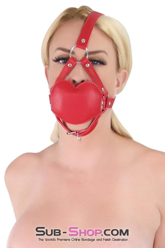 7935DL       Red Lips Blow Job Trainer Thick Penis Gag Trainer