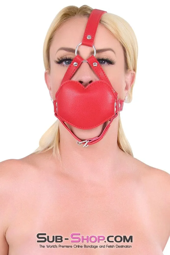 7935DL       Red Lips Blow Job Trainer Thick Penis Gag Trainer