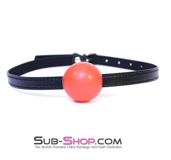 8998DL      Bondage Basics Red Rubber Classic Ball Gag