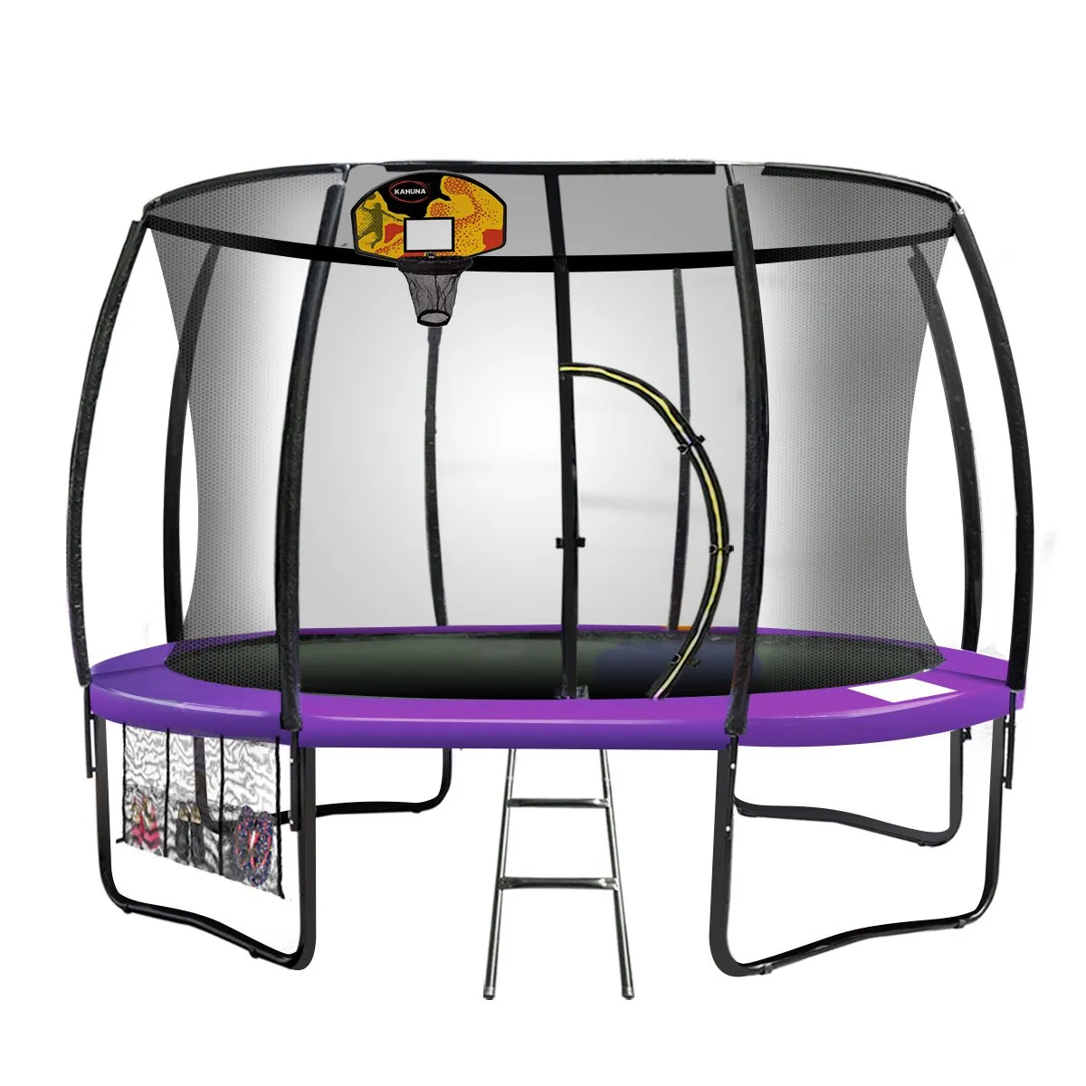 8ft UV-Stabilised Kids Trampoline with Basketball, Kahuna