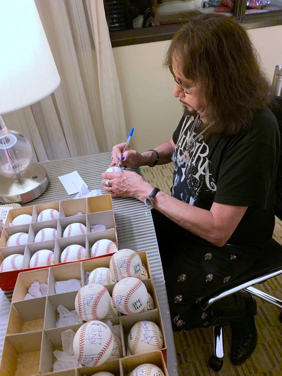 Ace Frehley Autographed Rawlings Official Major League Baseball