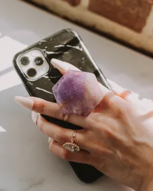 Amethyst II White Phone Grip