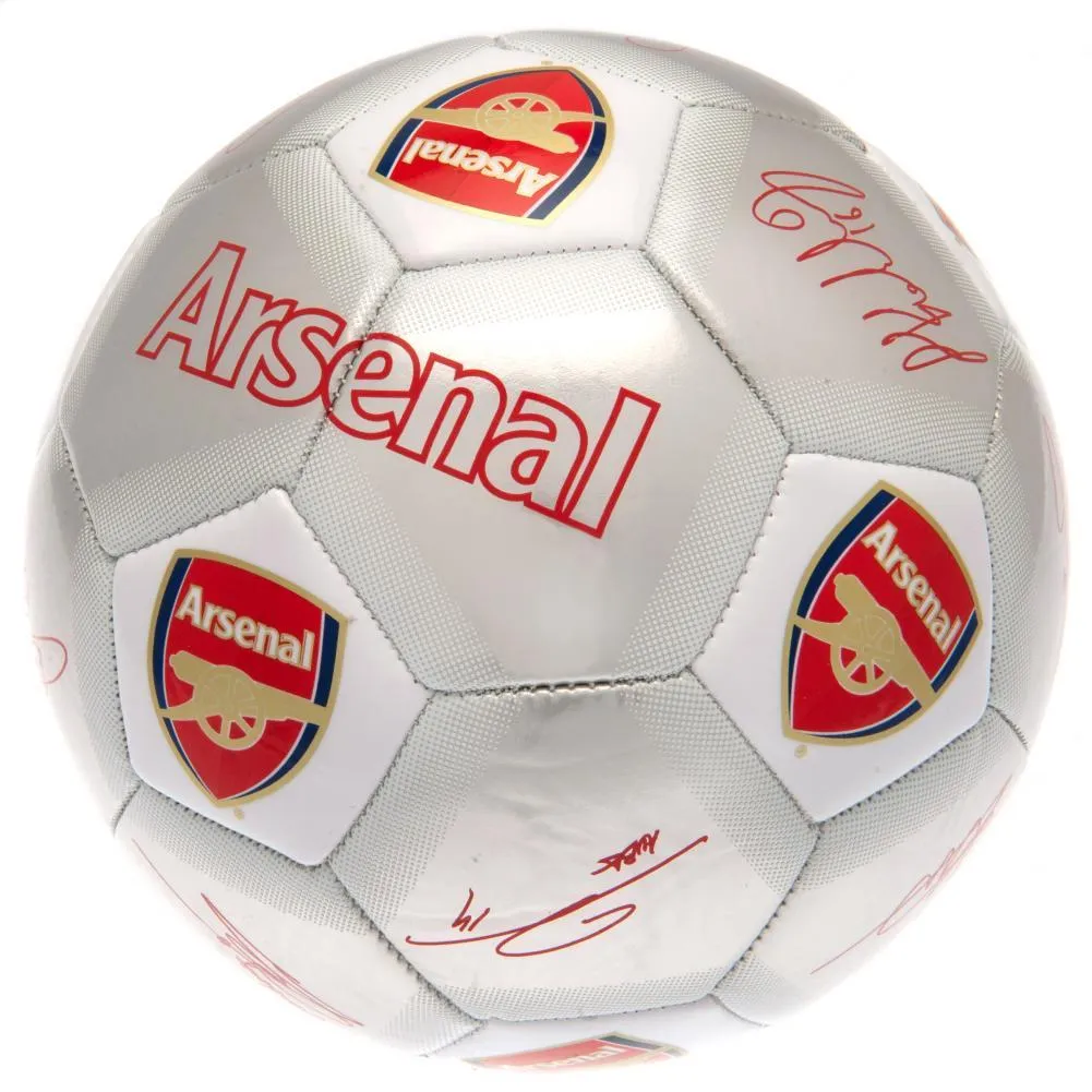 Arsenal FC Printed Players Signatures Signed Football