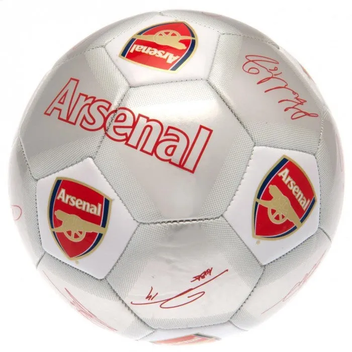 Arsenal FC Printed Players Signatures Signed Football