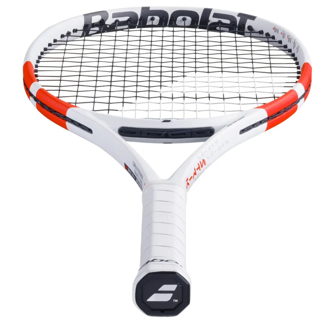 Babolat Pure Strike 100 16/19 Unstrung Tennis Racquet [White/Red/Black]