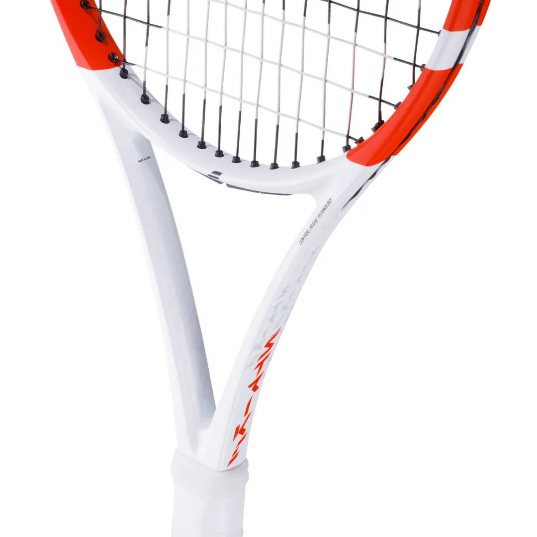 Babolat Pure Strike Team Unstrung Tennis Racquet [White/Red/Black]