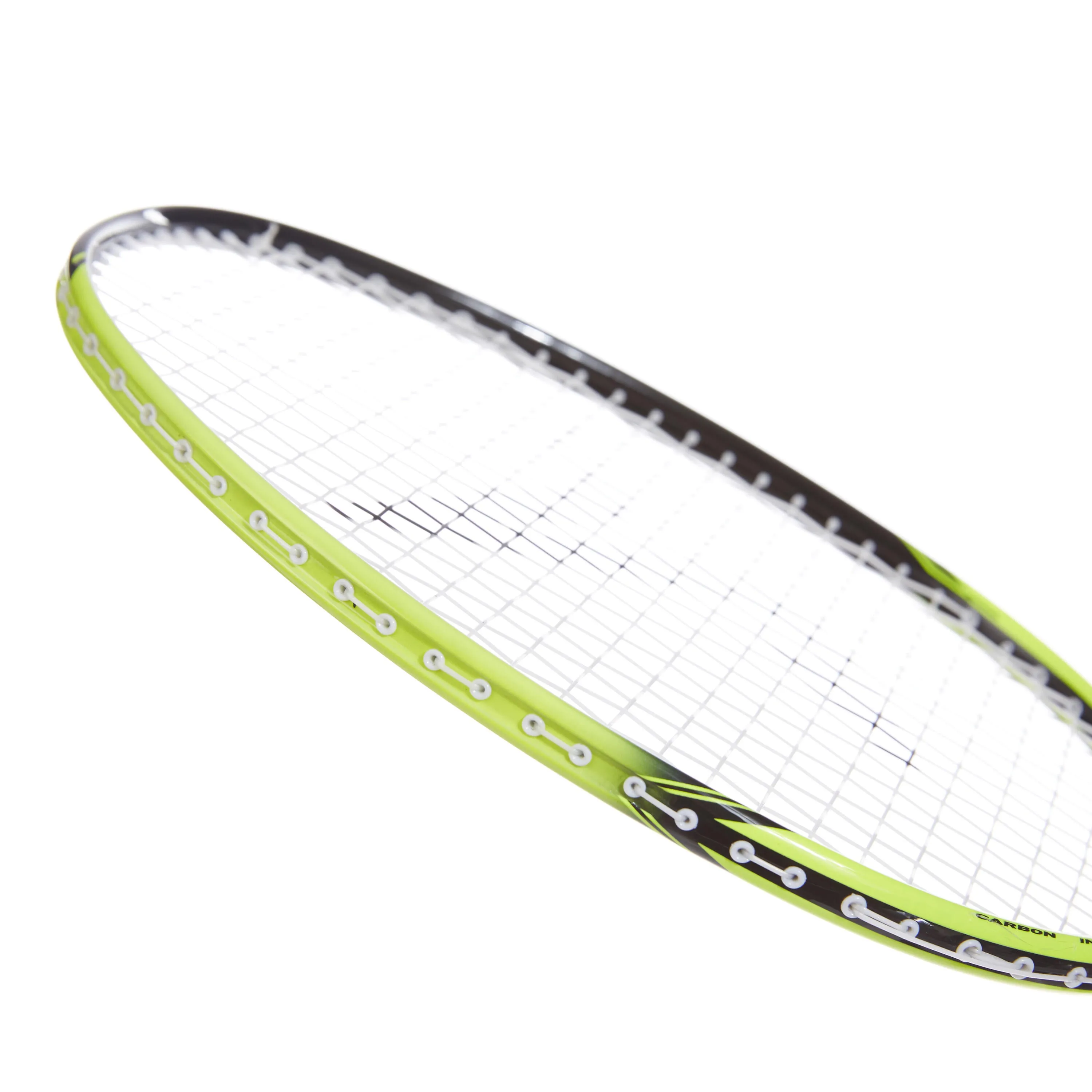 Badminton racket BR 500 children's yellow PERFLY, black/neon yellow