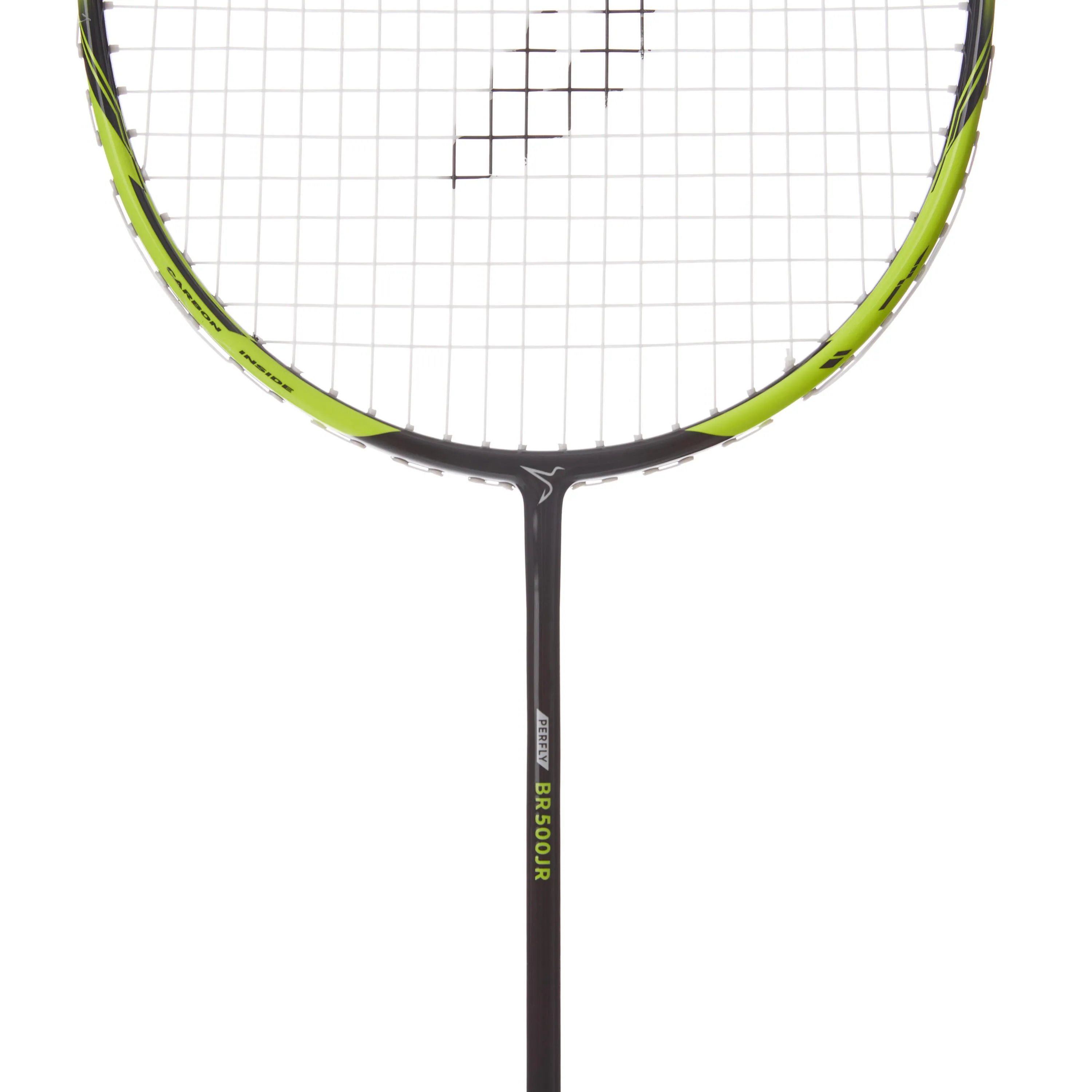 Badminton racket BR 500 children's yellow PERFLY, black/neon yellow