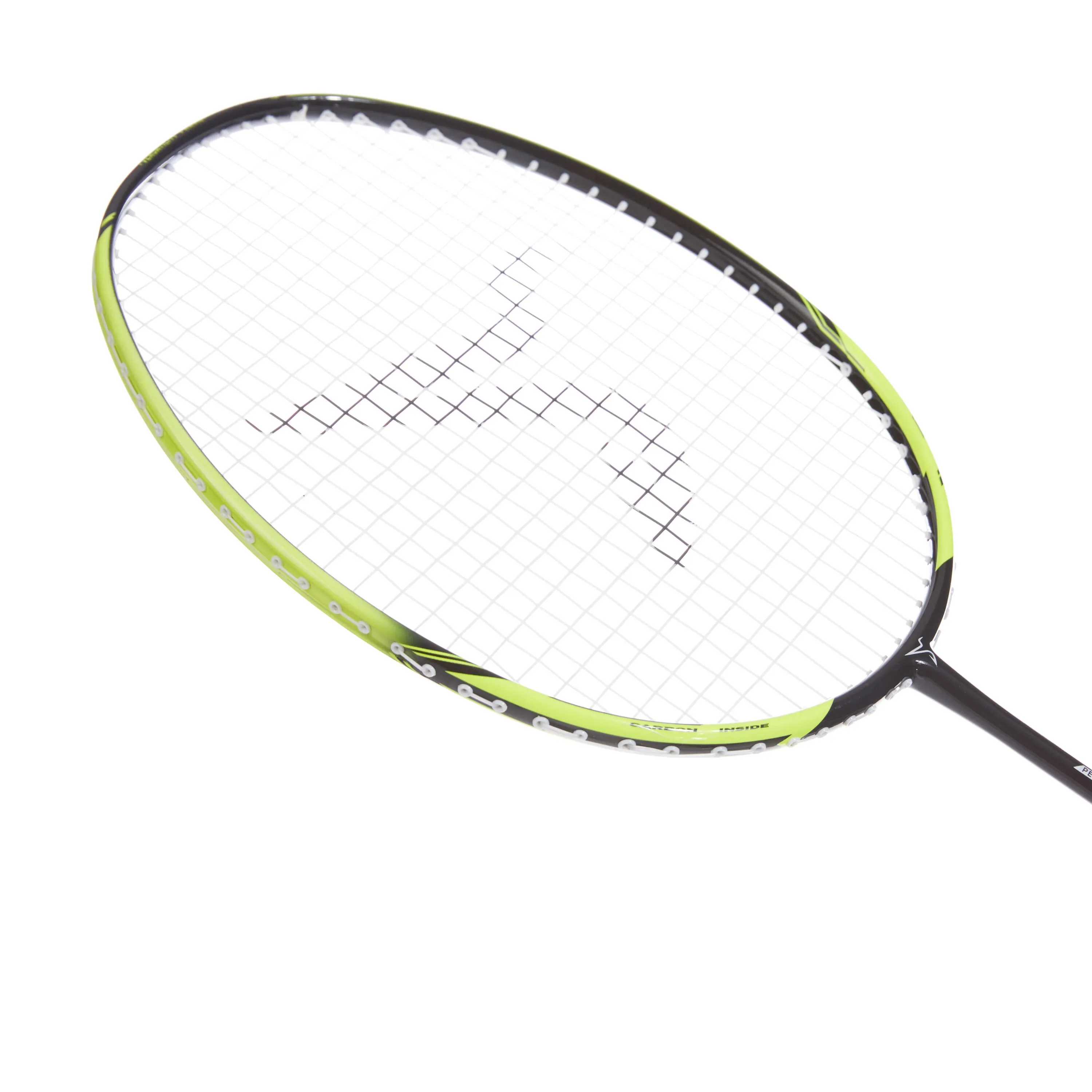 Badminton racket BR 500 children's yellow PERFLY, black/neon yellow