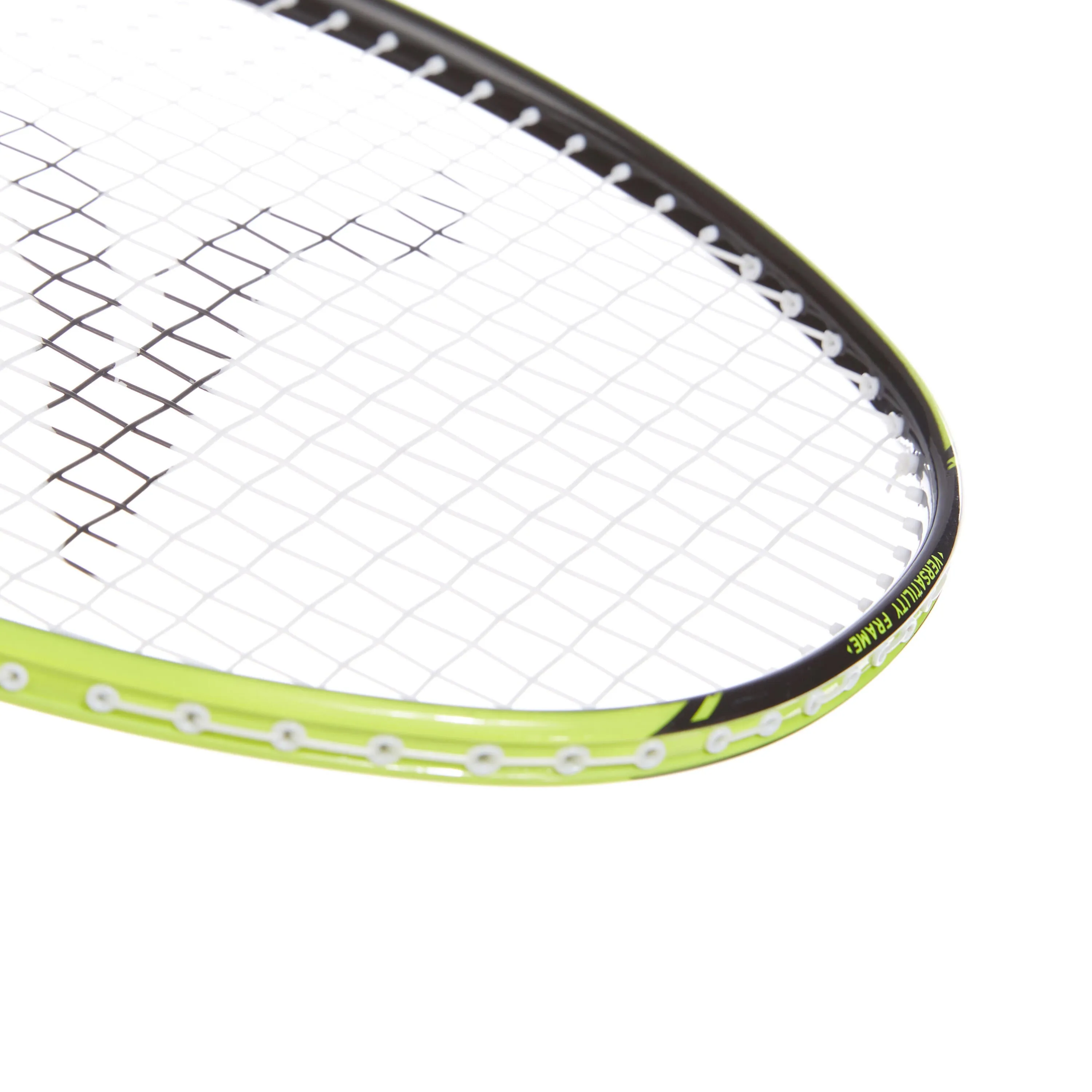 Badminton racket BR 500 children's yellow PERFLY, black/neon yellow