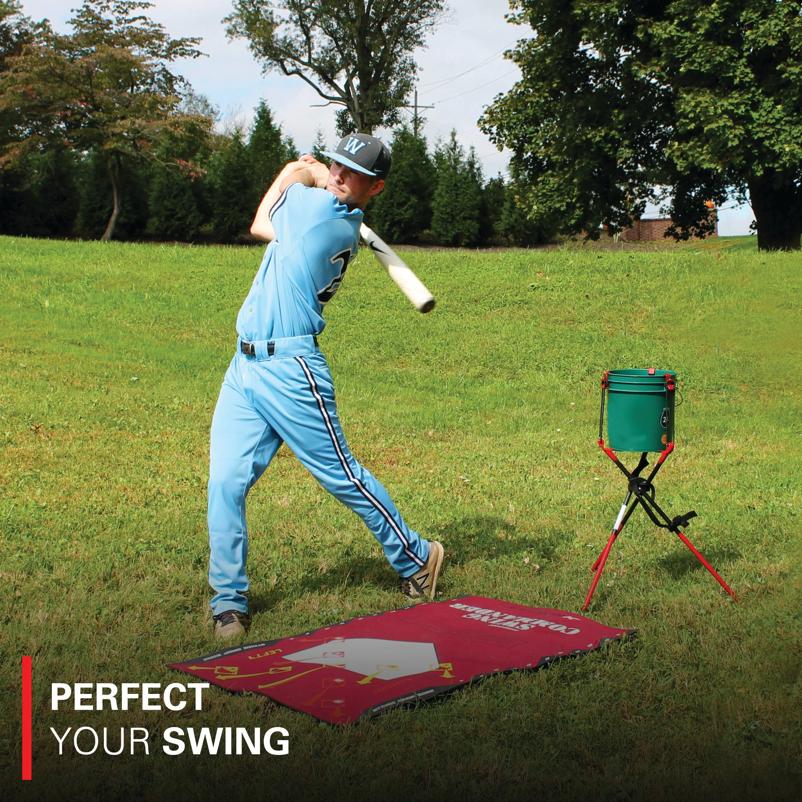 Baseball/Softball Swing Training Mat