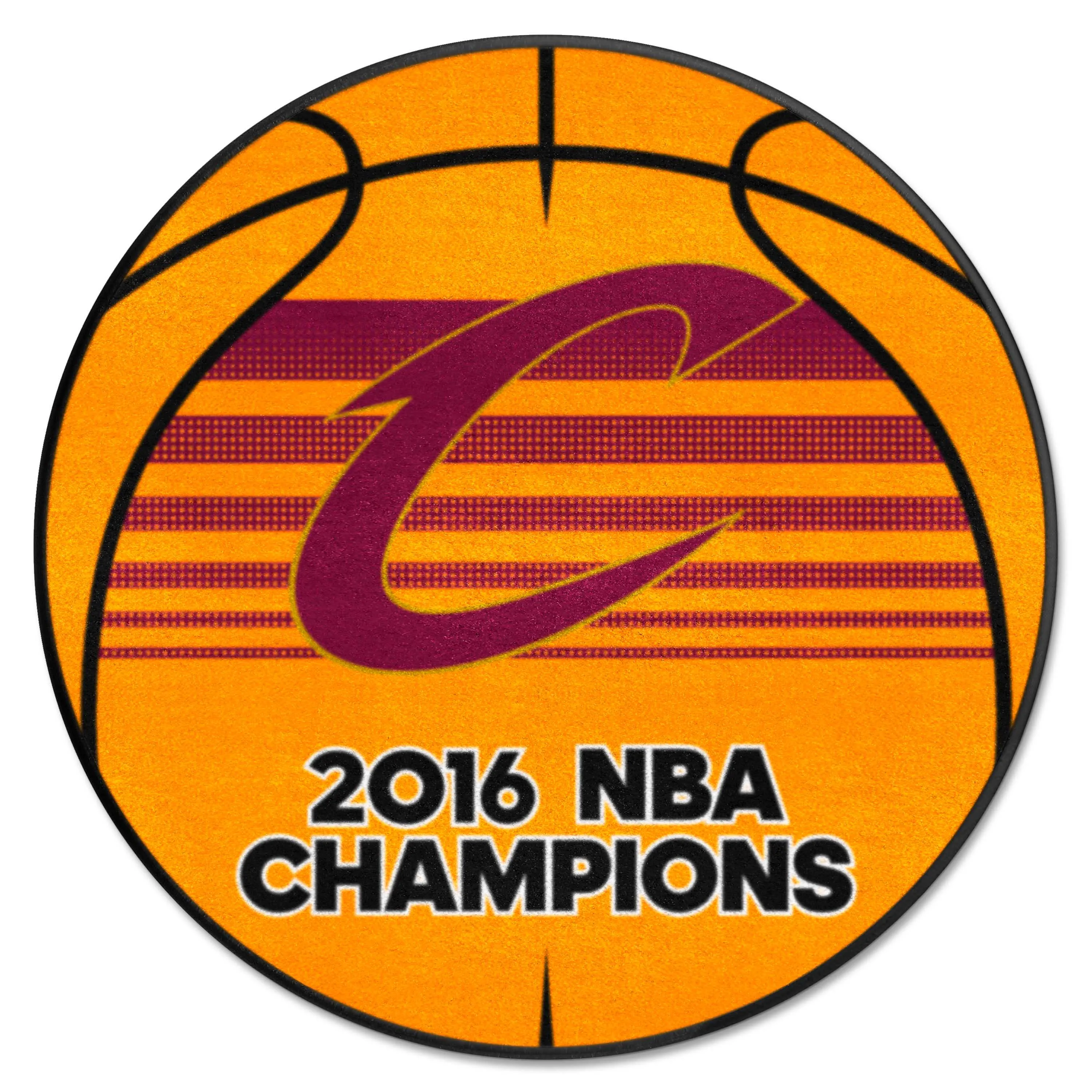 Cleveland Cavaliers 2016 NBA Champions Basketball Rug - 27in. Diameter