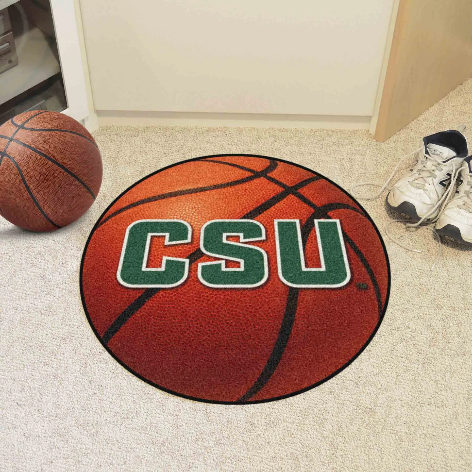 Colorado State Rams Basketball Rug - 27in. Diameter