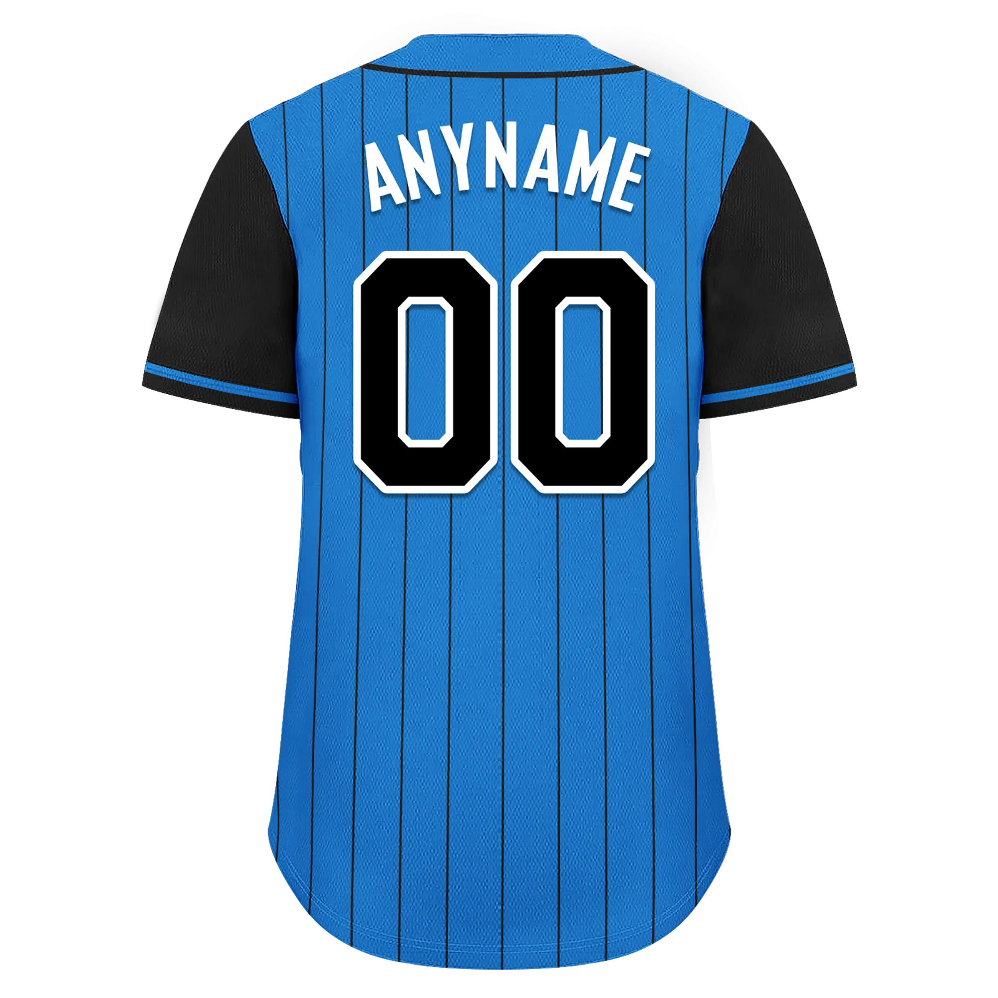 Custom Blue Black Stripe Fashion Personalized Authentic Baseball Jersey BSBJ01-D017213