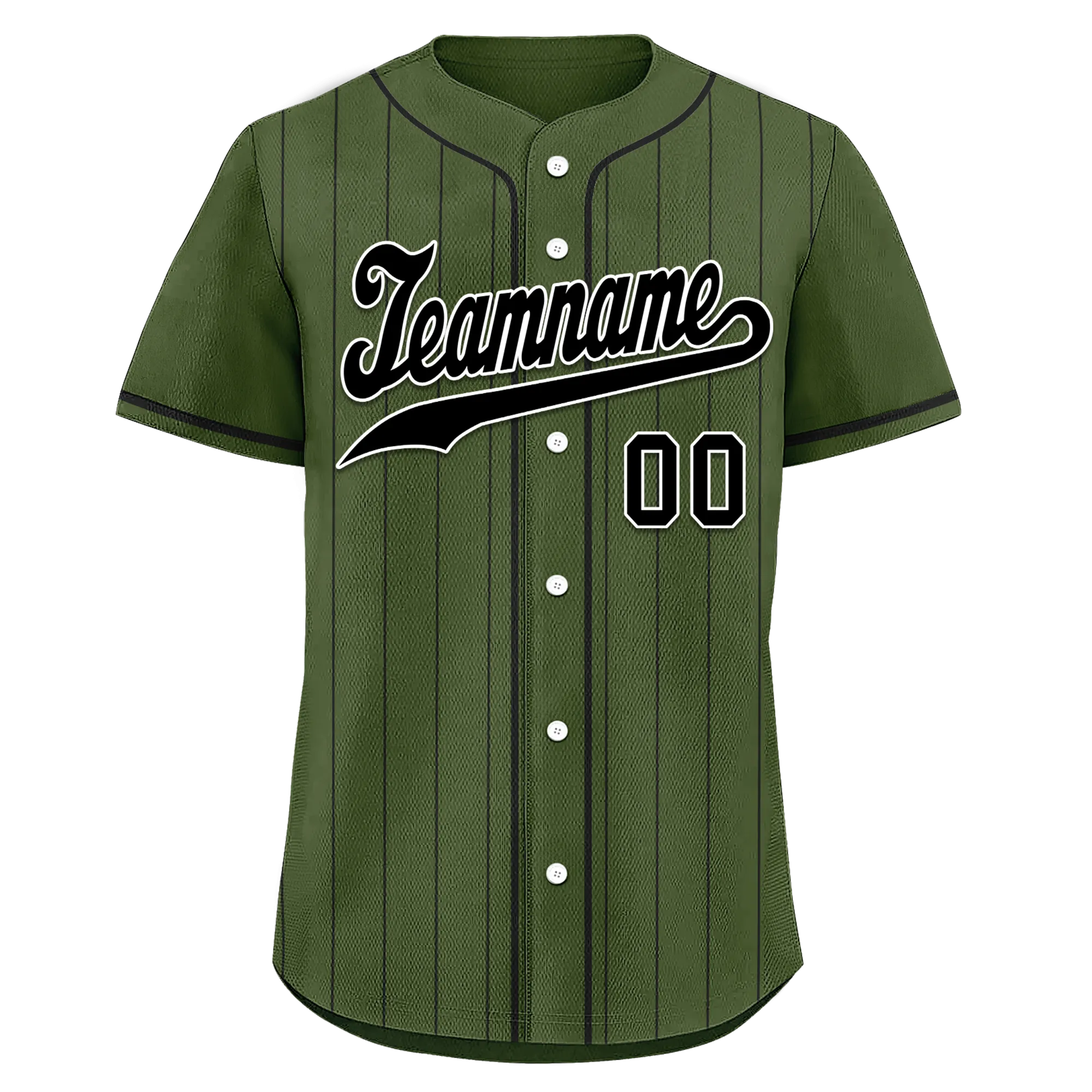 Custom Green Stripe Fashion Personalized Authentic Baseball Jersey BSBJ01-D017257