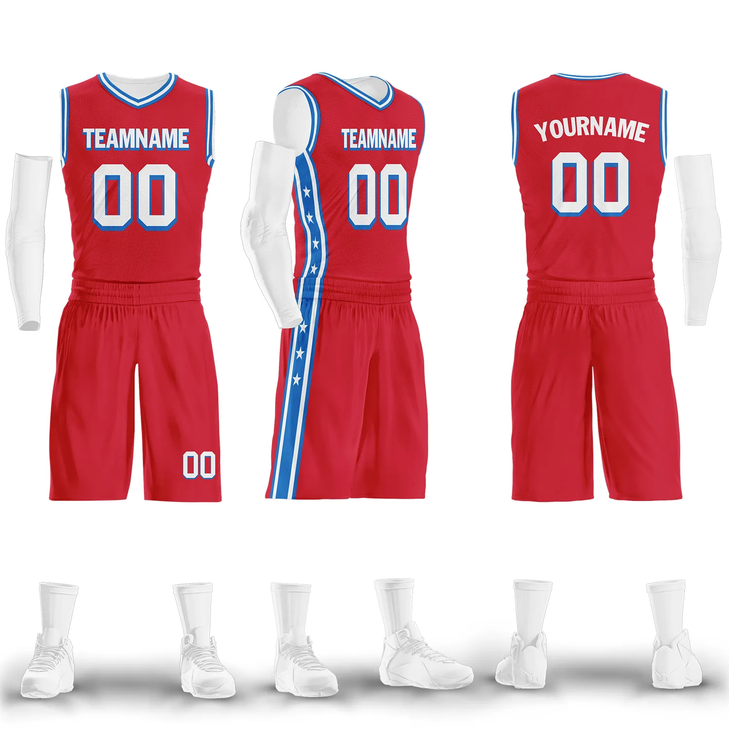 Custom Red Classic Style Sports Uniform Basketball Jersey BBJ01-bd0a70bb