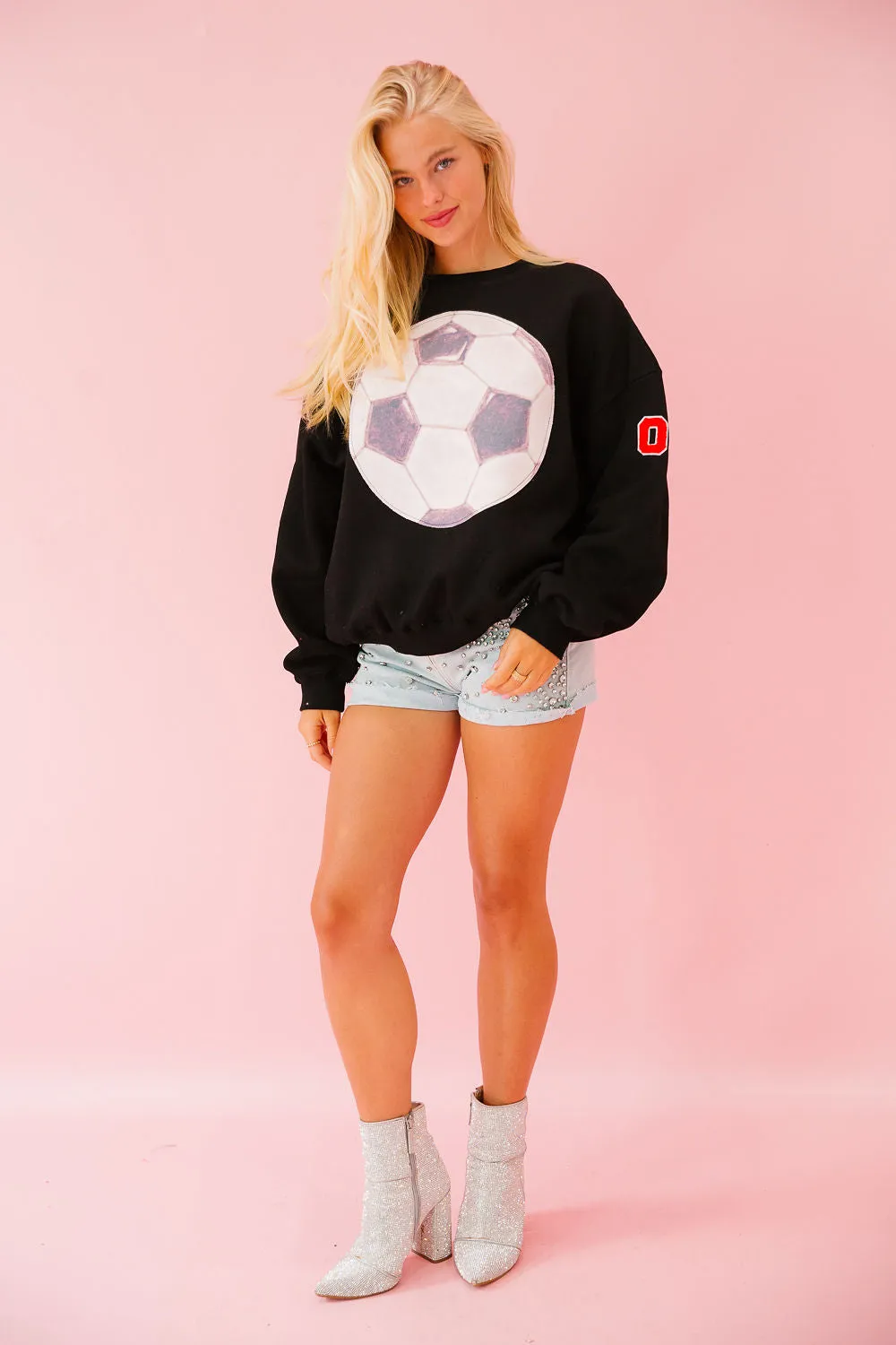 CUSTOM SOCCER PATCH NUMBER PULLOVER