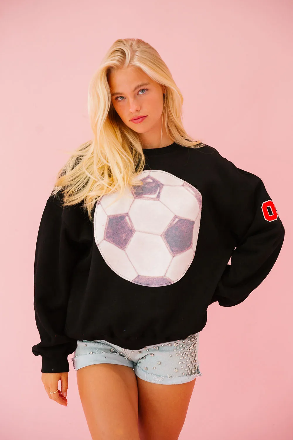 CUSTOM SOCCER PATCH NUMBER PULLOVER