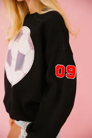 CUSTOM SOCCER PATCH NUMBER PULLOVER