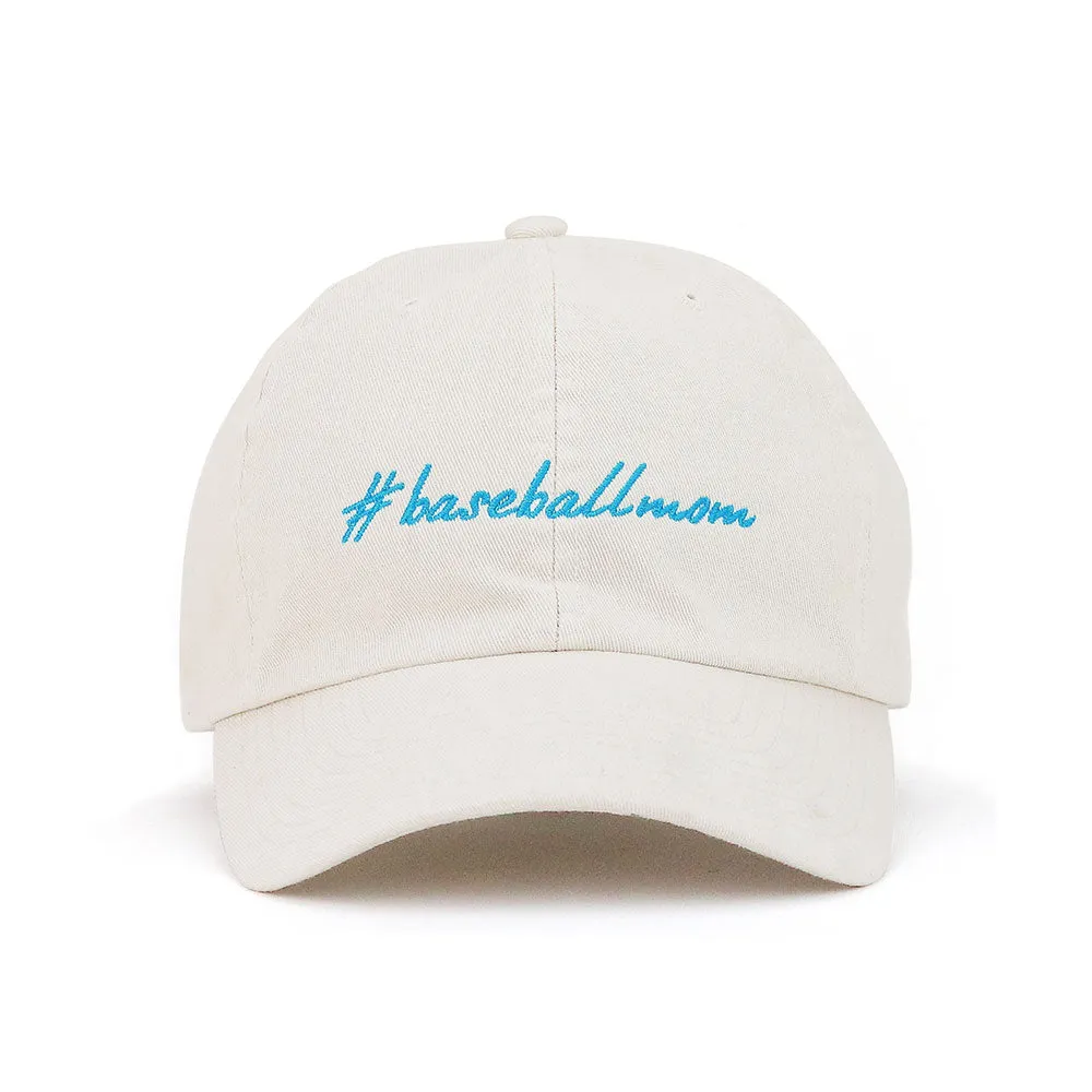 Customized Hashtag Baseball Mom Cotton Cap