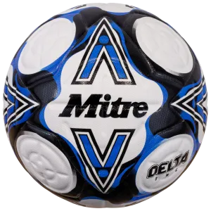 Delta One 24 Au Soccer Ball-White/Black/Botn Blue