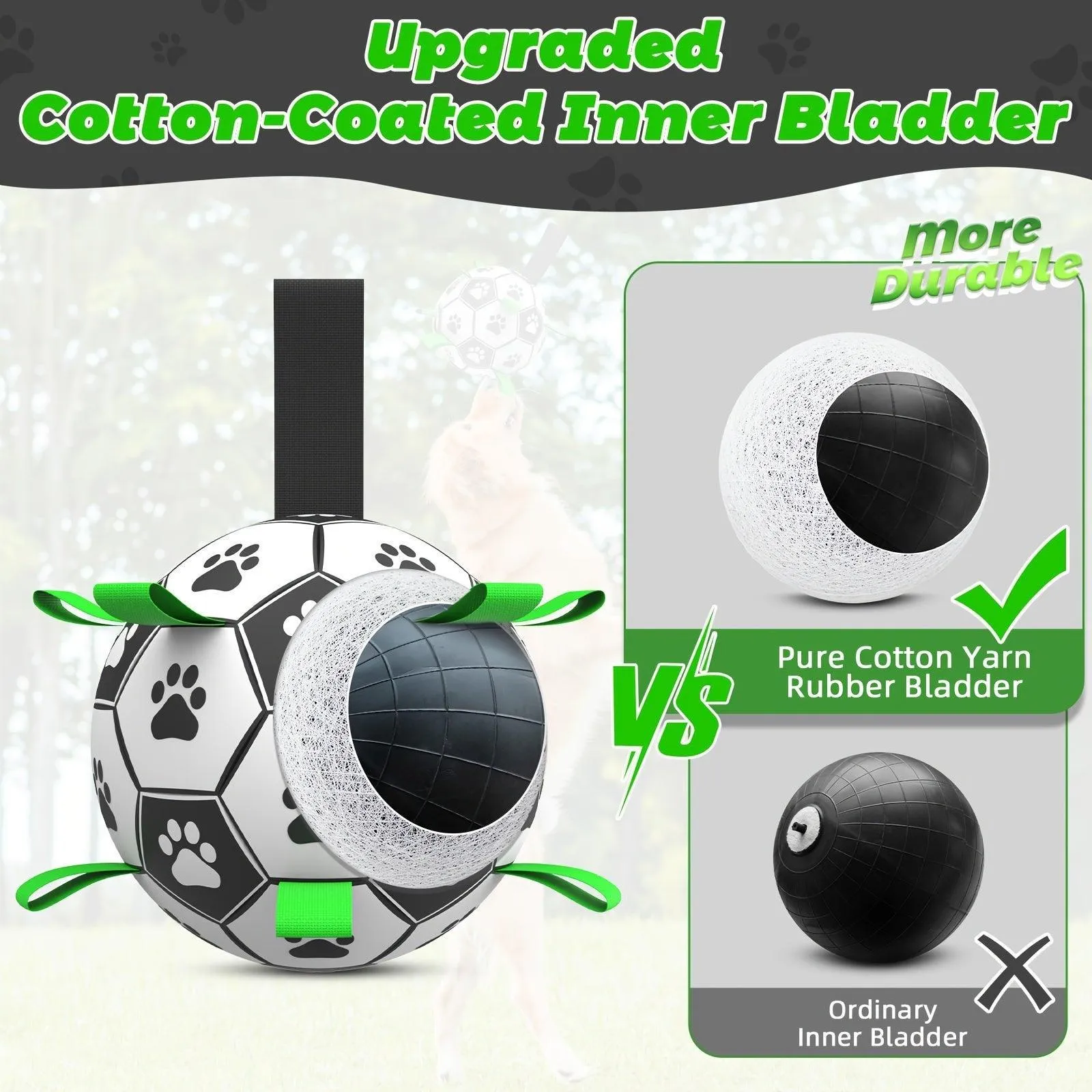 Dog Soccer Ball - Indoor & Outdoor Play