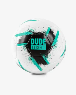 Dude Perfect Official Soccer Ball (White/Black/Mint)