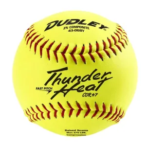 Dudley 12 Inch ZN Fastpitch Practice Softballs  .47-375 No Logo - One Dozen: : 43068Y