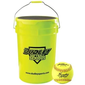 Dudley 12" NFHS Thunder Heat Fastpitch Softball (Dozen) Bucket: 4D48051