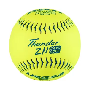 Dudley Thunder ZN Hard Core 11" PRO W USSSA Slowpitch Softballs (DOZEN): 4U11H