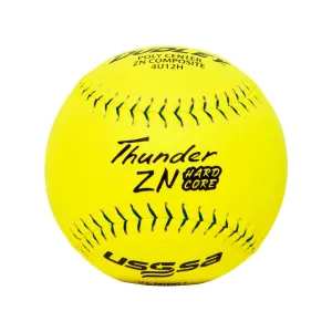 Dudley Thunder ZN Hard Core 12" PRO M USSSA Slowpitch Softballs (DOZEN): 4U12H