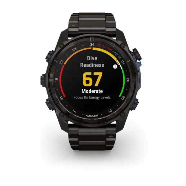 Garmin Descent™ Mk3i – 51 mm Carbon Grey DLC Titanium with DLC Titanium Band