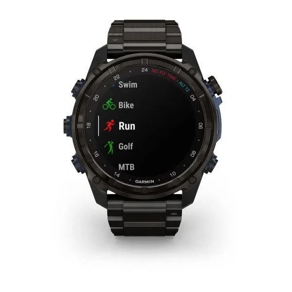 Garmin Descent™ Mk3i – 51 mm Carbon Grey DLC Titanium with DLC Titanium Band