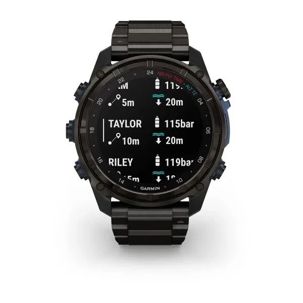 Garmin Descent™ Mk3i – 51 mm Carbon Grey DLC Titanium with DLC Titanium Band