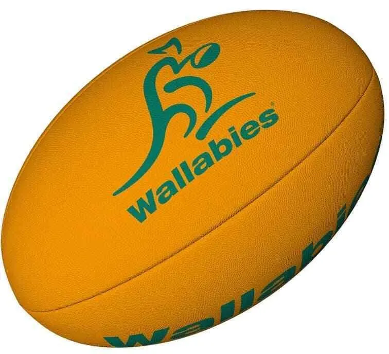 GILBERT AUSTRALIAN WALLABIES RUGBY UNION SIZE 5 SUPPORTER FOOTBALL