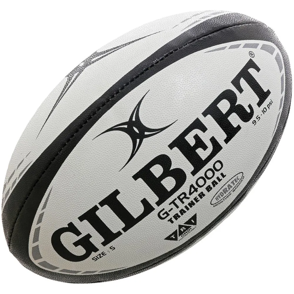 Gilbert G-TR4000 Rugby Ball - Black (Size 5)