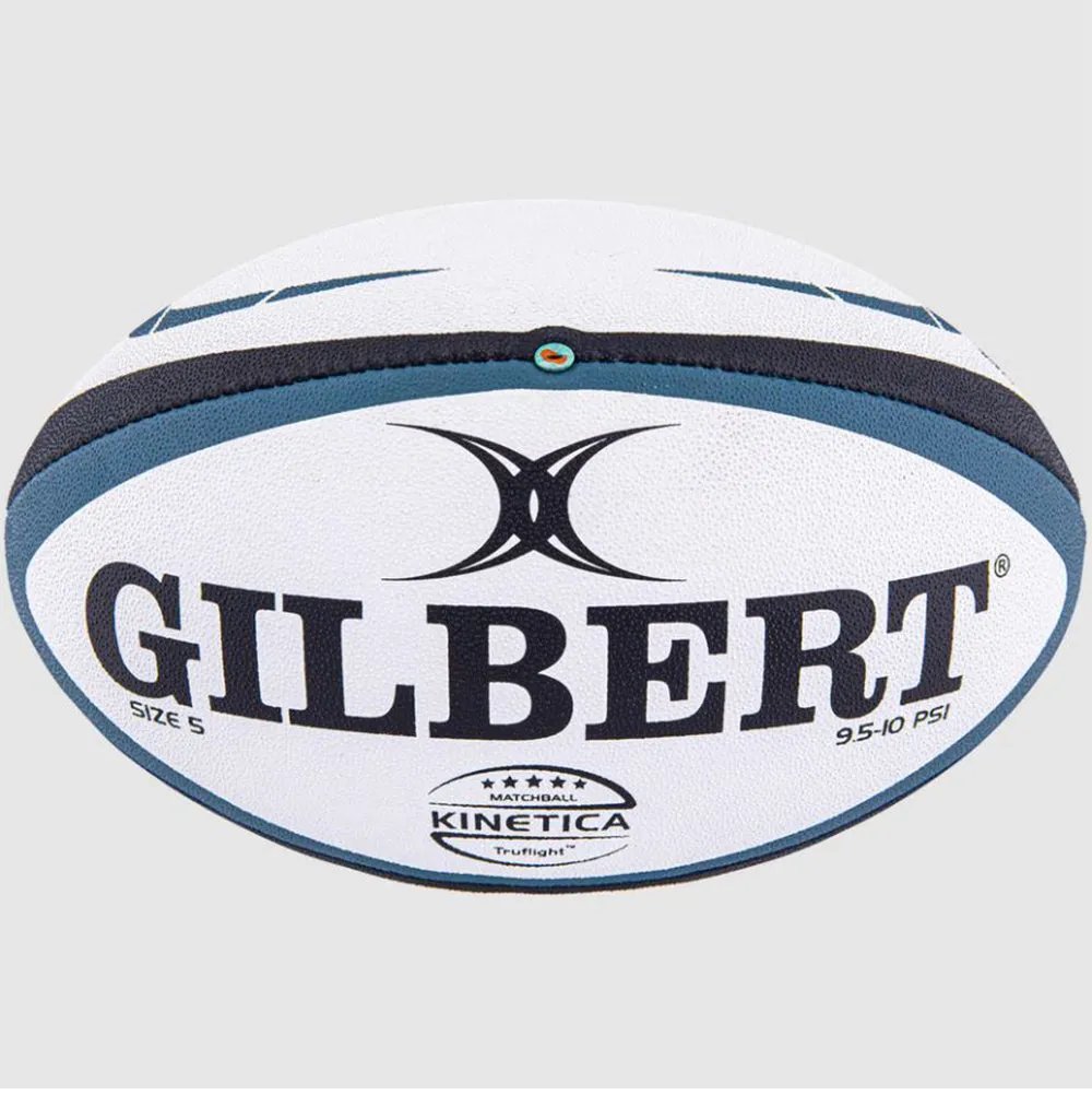 Gilbert KINETICA Elite Rugby Ball Size 5 (Blue)