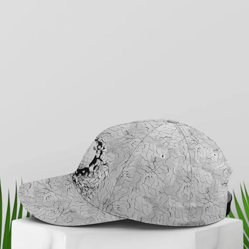 Golf Ball Breaking Pattern Baseball Cap Coolspod