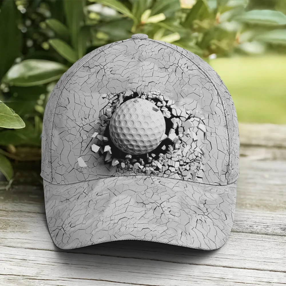 Golf Ball Breaking Pattern Baseball Cap Coolspod