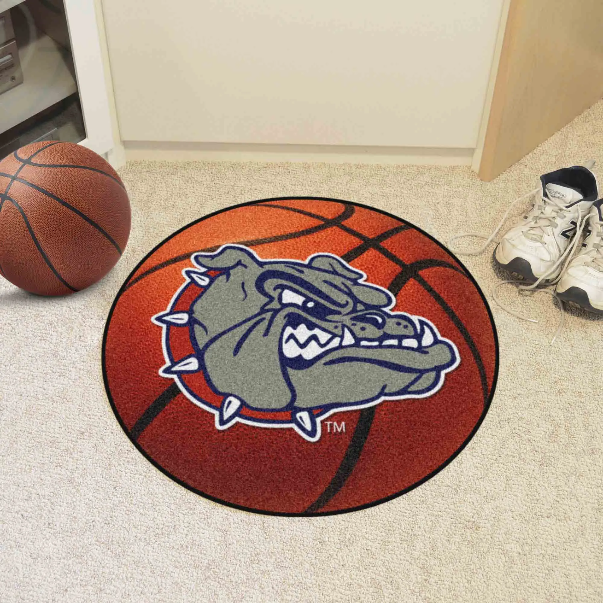 Gonzaga Bulldogs Basketball Rug - 27in. Diameter