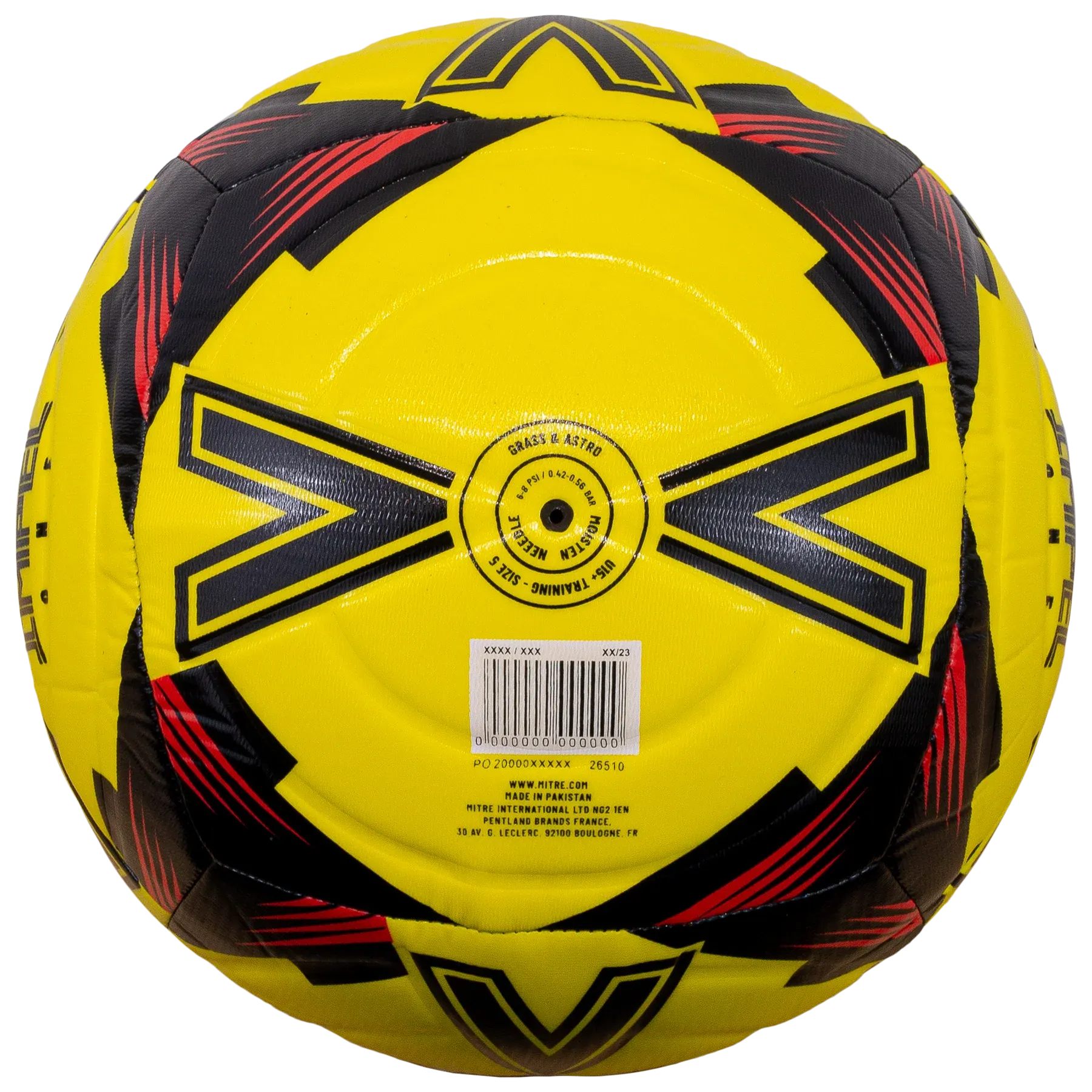 Impel One 24 Au Soccer Ball Fluro Yellow/Black