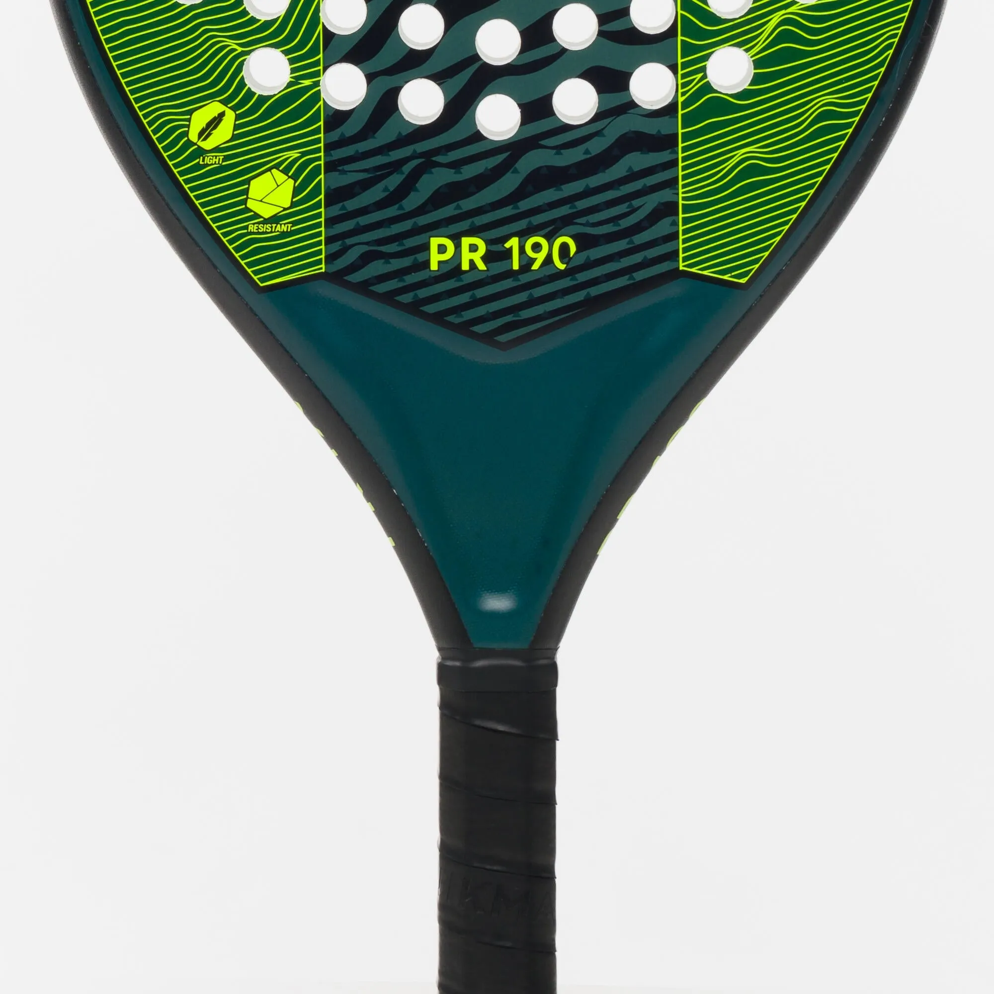 Kuikma Padel Racket - PR190 Blue/Green, Jungle Green/Neon Yellow Lime