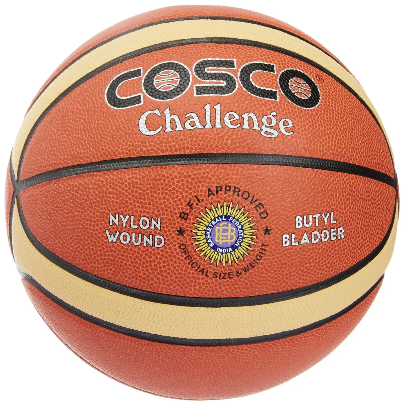 Leather Challenge Basket Ball (Orange | Size 7 )