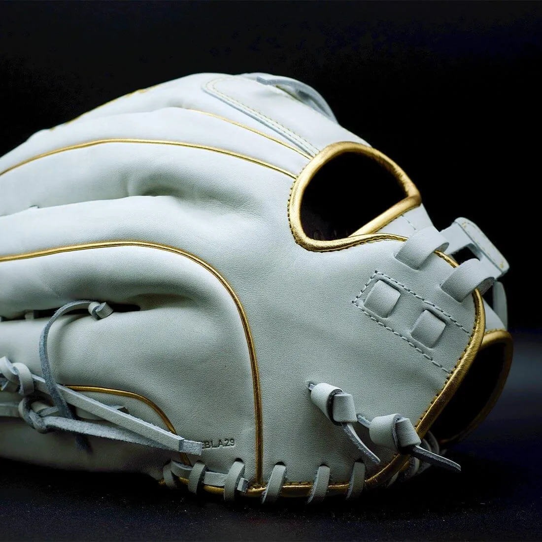 Miken Gold Pro Series 13" White Slowpitch Softball Fielding Glove: PRO130-WG