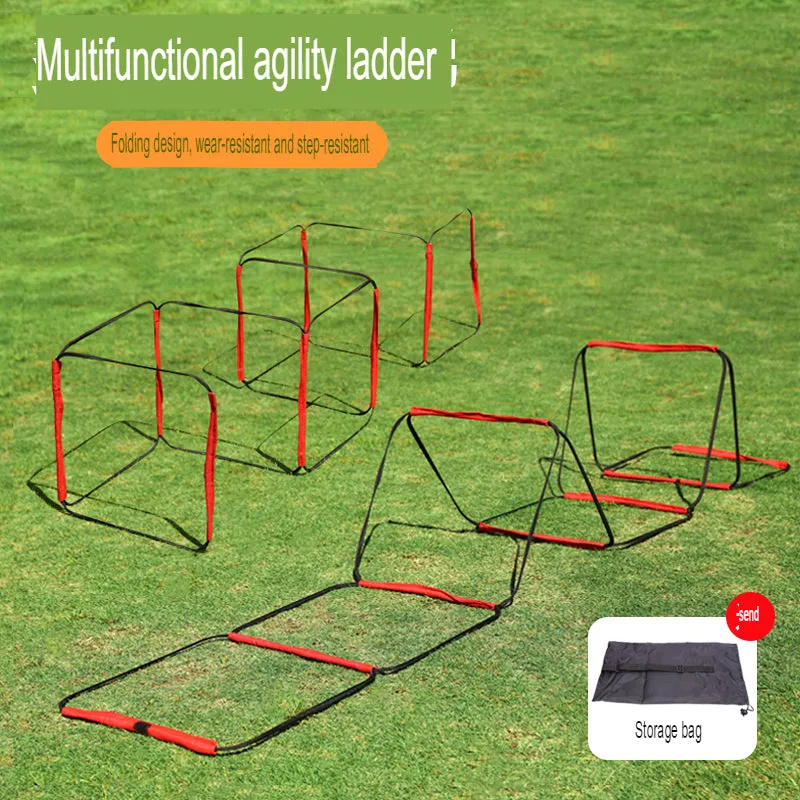 Multifunctional butterfly agility ladder jumping grid jumping grid children's basketball football pace physical training rope ladder equipment