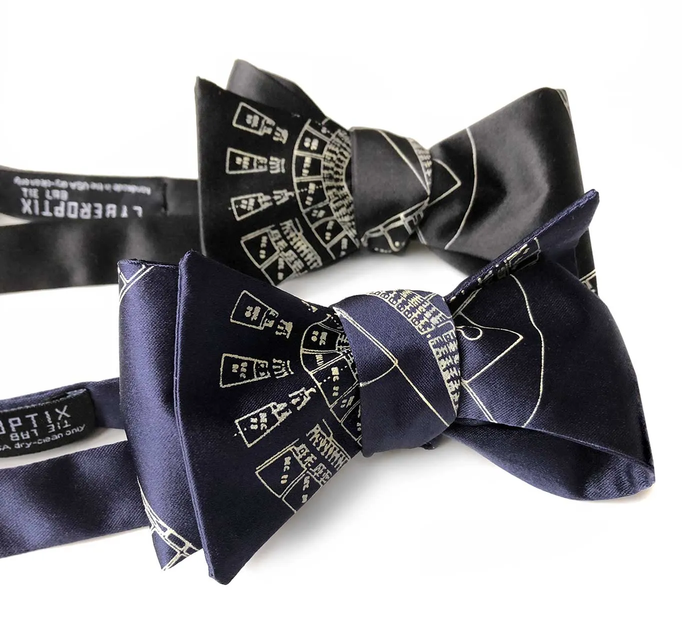 Old Tiger Stadium Blueprint Bow Tie, Navin Field Tie