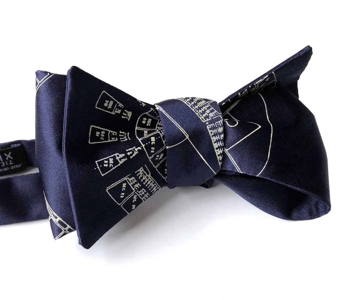 Old Tiger Stadium Blueprint Bow Tie, Navin Field Tie