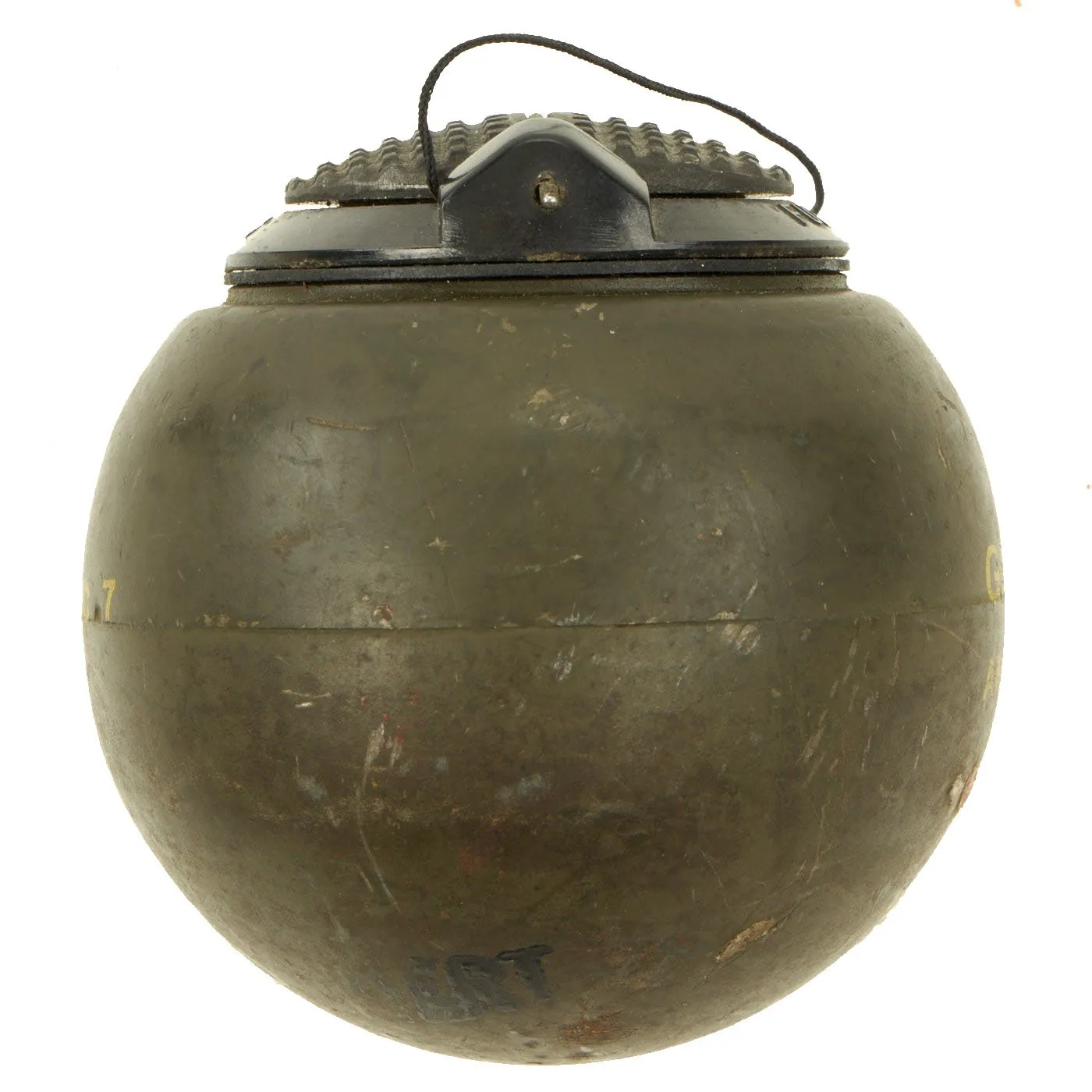 Original Rare U.S. WWII O.S.S. Issue T13 Beano Grenade Manufactured by Eastman Kodak Company - Inert